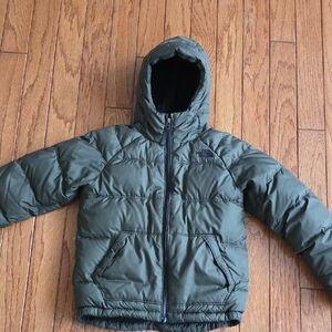 The North Face Green Hooded Puffer Jacket